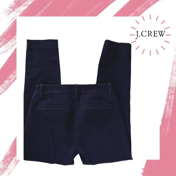 J.Crew Women's Sz. 0 Stretch City Fit Skinny Cropped Ankle Pants ~ Black ~ EUC - Picture 2 of 7